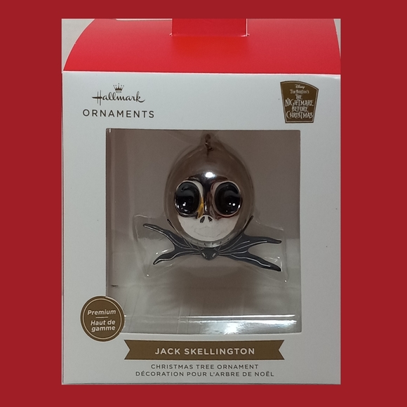 Hallmark Nightmare Before Christmas Jack Skellington Premium Head Ornament 2022 - Picture 6 of 7